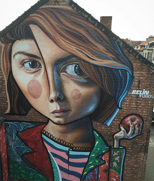 CT - Sanat - Sokak Sanati - Retro - Cubism - Duvar Resmi - Photorealistic - Street Art - Murals - Belin