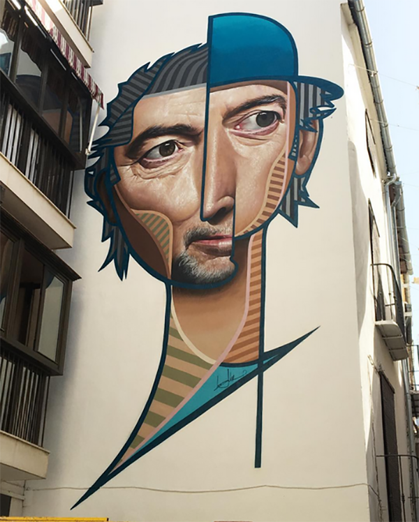 CT - Sanat - Sokak Sanati - Retro - Cubism - Duvar Resmi - Photorealistic - Street Art - Murals - Belin