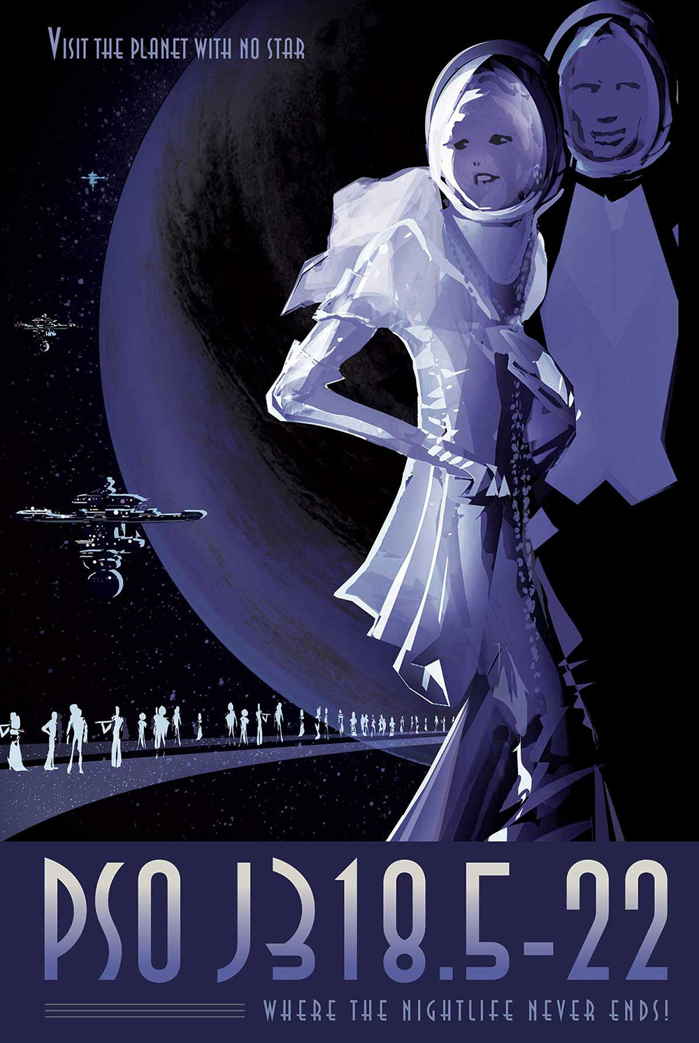 Tasarim - Grafik Tasarim - Vintage - Poster - Nasa - Uzay Seyahati - JPL - Space Travel