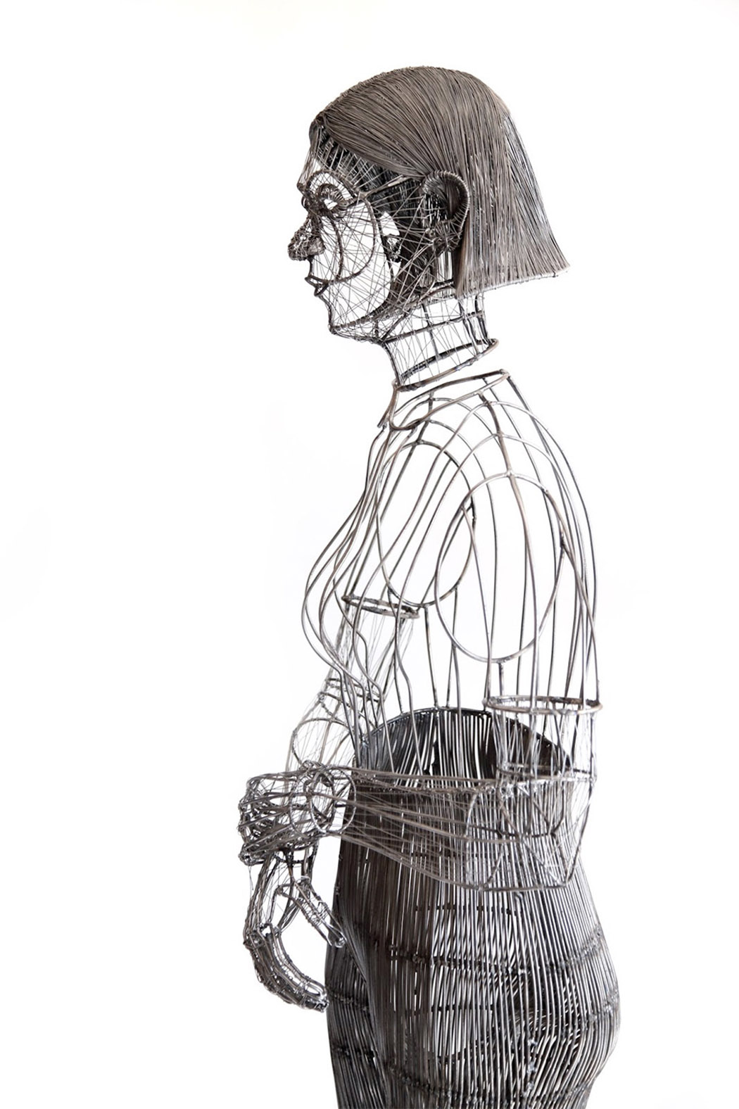 Crea.Tips - Sanat - Heykel - Roberto Fanari - Wire - Sculpture - Tel Figür