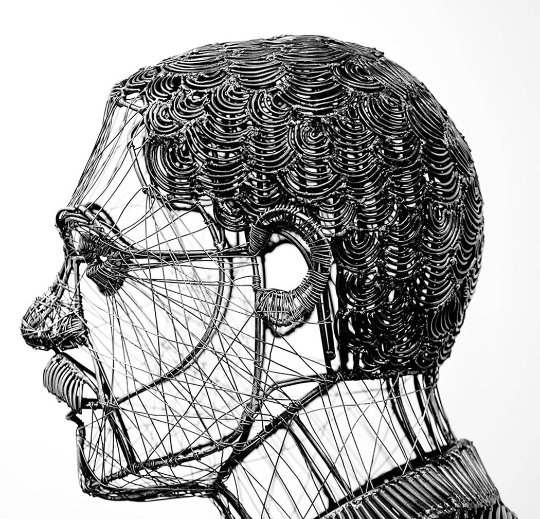 Crea.Tips - Sanat - Heykel - Roberto Fanari - Wire - Sculpture - Tel Figür