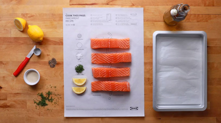 Crea.Tips - Tasarım - Reklam - Kampanya - IKEA - COOK - THIS PAGE - Kolay Yemek Tarifi