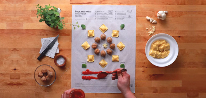 Crea.Tips - Tasarım - Reklam - Kampanya - IKEA - COOK - THIS PAGE - Kolay Yemek Tarifi