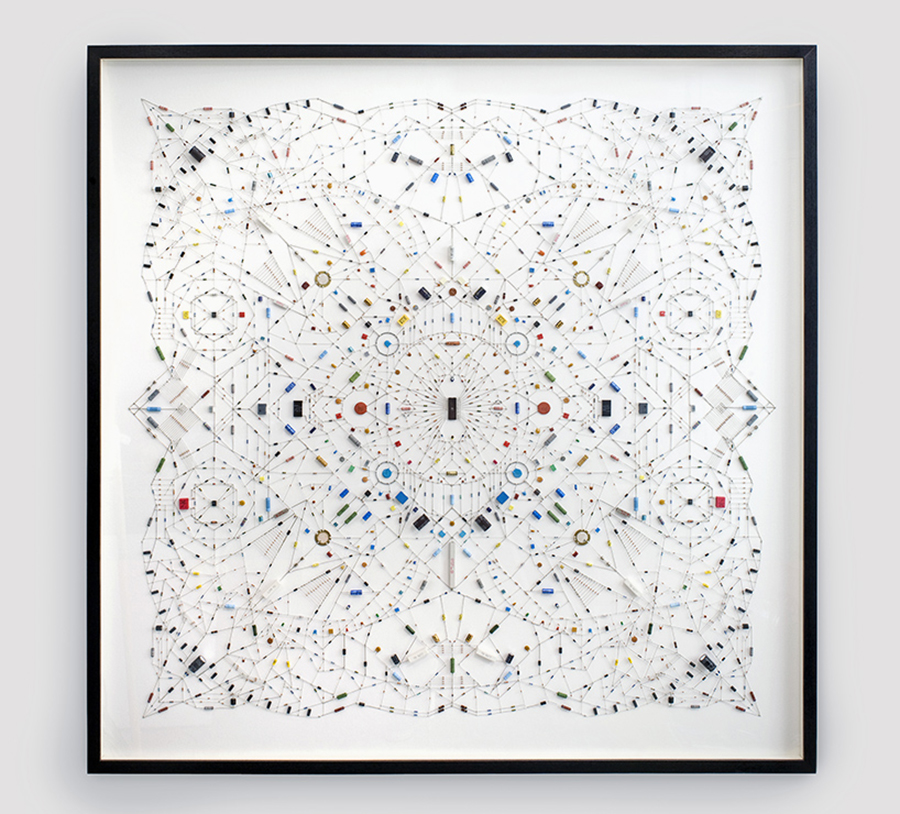 Crea.Tips - Art - Collage - Sanat - Kolaj - Leonardo - Ulian - Electronic - Circuit - Mandala