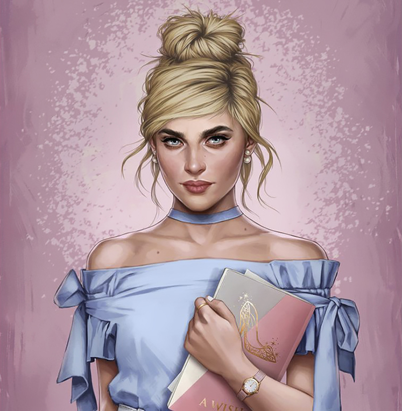 Crea.Tips - Art - Illustration - Digital Painting - Disney Princesses - Fernanda Suarez